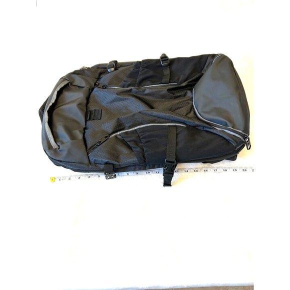 Basecamp Backpack Black Tactical Hiking Laptop Bag Unisex Travel Bag Padded - Picture 2 of 13